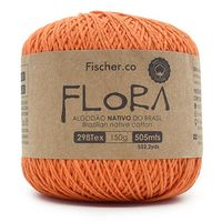 Linha Flora Fischer 505 metros - 100% Algodão 3006 cenoura