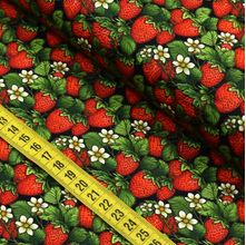 Tecido Estampado Para Patchwork - Frutas : Morango (0,50x1,40)