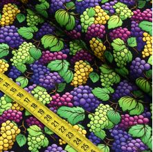 Tecido Estampado Para Patchwork - Frutas : Uva (0,50x1,40)