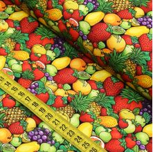 Tecido Estampado Para Patchwork - Frutas : Salada De Frutas (0,50x1,40)