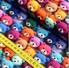 Tecido Estampado Para Patchwork - Floresta em Crochê : Ursinhos (0,50x1,40)