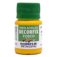 Tinta Acrílica Decorfix Fosca 37ml - Corfix 308 amarelo ouro