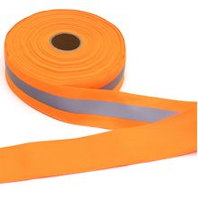 Fita Refletiva para Roupas Laranja Fluorescente 5cm com 50 Metros - Fitas Progresso