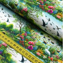 Tecido Estampado Para Patchwork - Landscape : Pantanal  (0,50x1,40)
