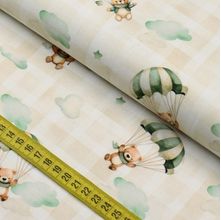 Tecido Estampado para Patchwork - Baby : Urso Com Paraquedas (0,50x1,40)