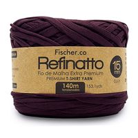 Fio de Malha Fischer Refinatto Cores Especiais 15mm - 140 Metros 1030 berinjela especial