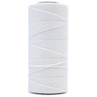 Cordão Encerado Círculo 1mm - 150 Metros 80 branco