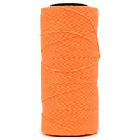 Cordão Encerado Círculo 1mm - 150 Metros 393 laranja neon