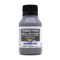 Primer Colorido para Metal Pet e Vidro Corfix - 100ml 381 cinza profundo