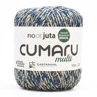 Fio de Juta Cumaru Multi 200g - 192 Metros Azul marinho