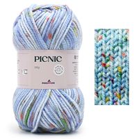 Fio Picnic Pingouin 100g - Coleção Álbum de Memórias 9200 céu azul