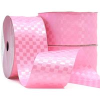 Fita de Cetim Xadrez Com Brilho 38mm com 10 Metros - Cinderela 158 rosa pantera