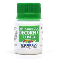 Tinta Acrílica Decorfix Fosca 37ml - Corfix 301 branco