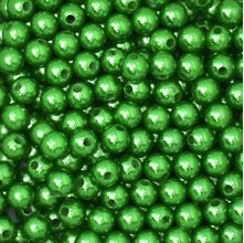Pérola 8mm com Furo Verde - 250g
