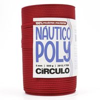 Fio Náutico Poly Círculo 5mm - 500g 3402 vermelho círculo