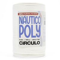 Fio Náutico Poly Círculo 5mm - 500g 8001 - branco