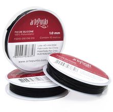 Fio de Silicone Preto 1,0mm - 10 Metros