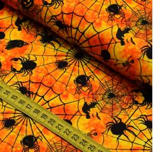 Tecido Estampado para Patchwork - Halloween : Teia De Aranhas (0,50x1,50)