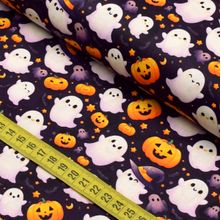 Tecido Estampado para Patchwork - Halloween : Fantasmas (0,50x1,50)