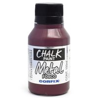 Tinta Chalk Paint Metal 100ml - Corfix  486 burgundy