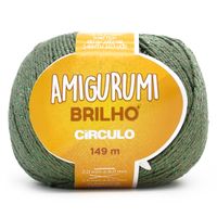 Fio Amigurumi Brilho Círculo 80g - Cores 2025 5368 militar