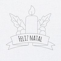 Pano de Copa Natal para Pintura - Circulo 3