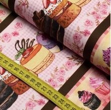 Tecido Estampado Para Patchwork - Desserts Cor 2759 (0,50X1,40)