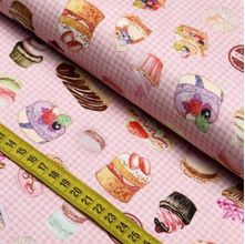 Tecido Estampado Para Patchwork - Desserts Cor 2760 (0,50X1,50)