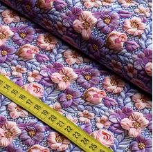 Tecido Estampado Para Patchwork - Floral Manual 2769 (0,50X1,50)
