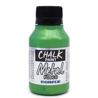 Tinta Chalk Paint Metal 100ml - Corfix  334 verde folha