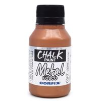 Tinta Chalk Paint Metal 100ml - Corfix  394 cobre