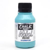 Tinta Chalk Paint Metal 100ml - Corfix  407 verde tiffany