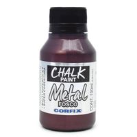 Tinta Chalk Paint Metal 100ml - Corfix  358 black grape