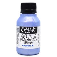 Tinta Chalk Paint Metal 100ml - Corfix  637 silver blue