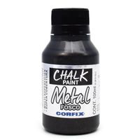 Tinta Chalk Paint Metal 100ml - Corfix  636 ouro negro