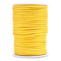 Cordão de Cetim Rabo de Rato 4mm 40 Metros - artePunto Amarelo canário