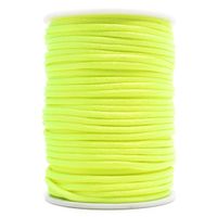 Cordão de Cetim Rabo de Rato 4mm 40 Metros - artePunto Amarelo neon