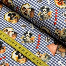 Tecido Estampado para Patchwork - Puppies : Dogs (0,50x1,50)