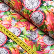 Tecido Estampado para Patchwork - Salada de Frutas : Pitaya (0,50x1,50)