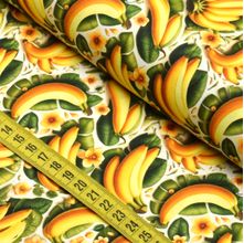 Tecido Estampado para Patchwork - Salada de Frutas : Bananas (0,50x1,50)