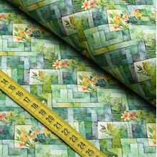 Tecido Estampado Para Patchwork - Vitral 3 (0,50x1,50)