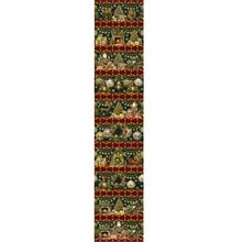 Tecido Estampado para Patchwork - Natal : Barrado de Natal Verde (0,50x1,50)
