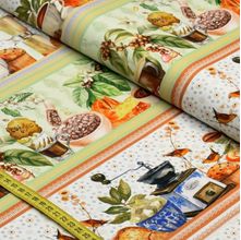 Tecido Estampado Para Patchwork - Café Português 2755 (0,50X1,50)