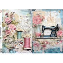 Papel de Seda Arte Fácil Costura com Flores - SE-016