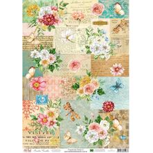 Papel de Seda Arte Fácil Carta Florida - SE-03