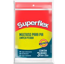 Pano Superflex Multiuso para Pia Limpeza Pesada - 3 Unidades