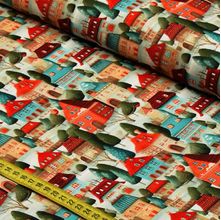 Tecido Estampado para Patchwork - Houses : Cidade Vintage - 87088 (0,50x1,50)