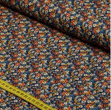 Tecido Estampado para Patchwork - Spring : Floral Miudo - Azul (0,50x1,50)