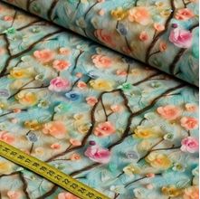 Tecido Estampado para Patchwork - Clube Mais Criativo : Floral Grande (0,50x1,50)