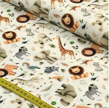Tecido Estampado para Patchwork - Selva Baby : Animal 01 (0,50x1,50)